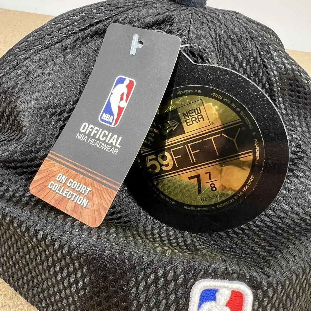 NEW sz 7 7/8 New Era Chicago Bulls 59Fifty Velvet Bill Metallic Logo